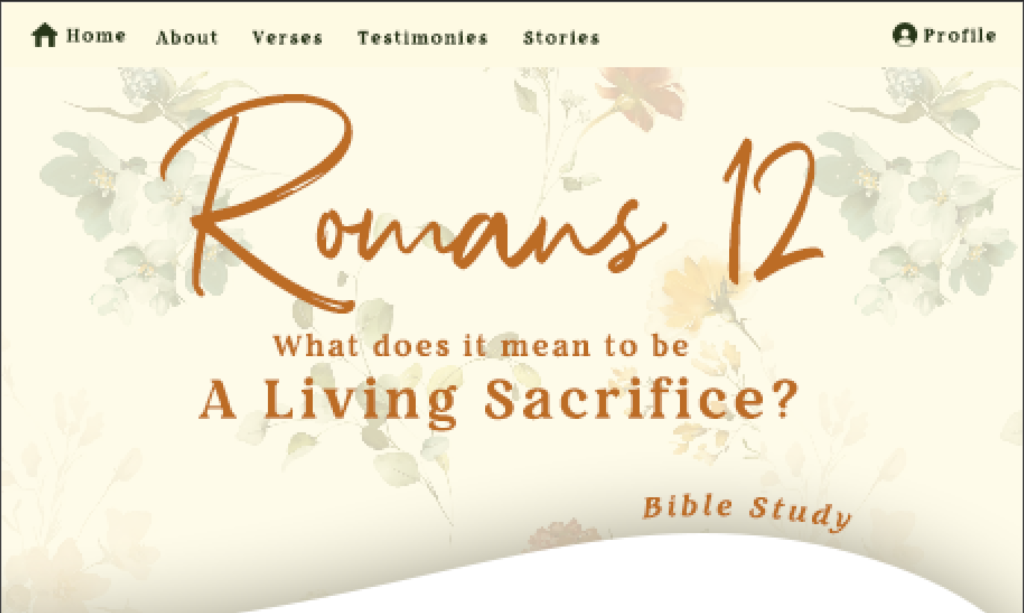 Romans 12 website heading page